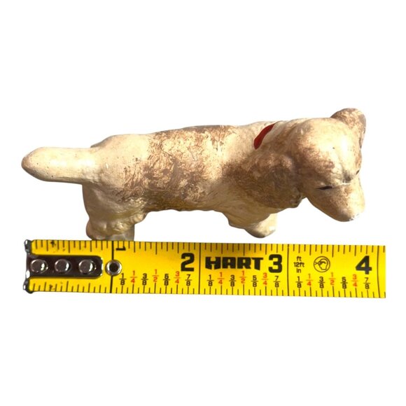 Vintage Cocker Spaniel Dog Figurine Hand Painted Ceramic Statue Puppy 4" READ - Picture 5 of 11